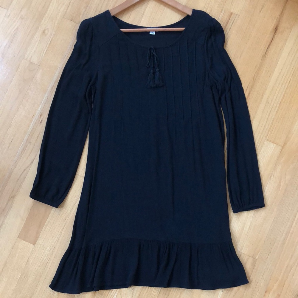 Garage Black Long Sleeve Dress